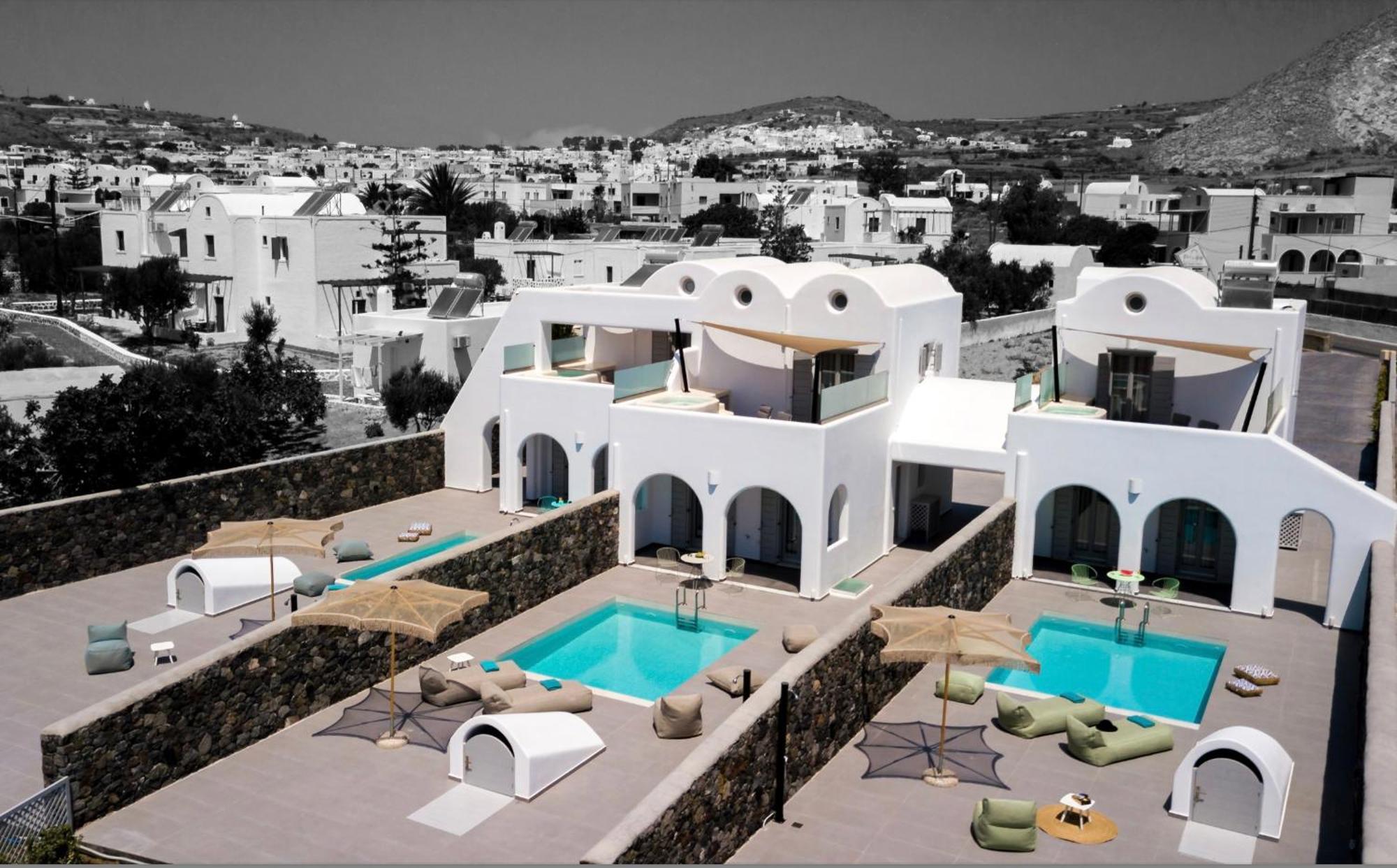 Modern Dome Homes Of Santorini Perissa  Exterior foto